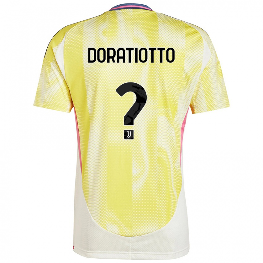 Mænd Giulio Doratiotto #0 Solgul Udebane Spillertrøjer 2024/25 Trøje T-Shirt