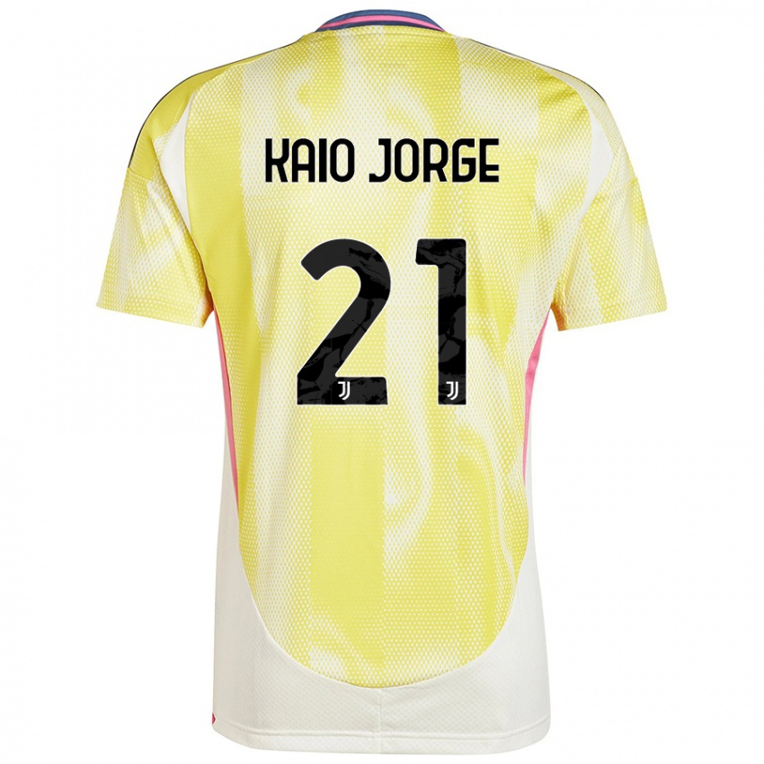 Mænd Kaio Jorge #21 Solgul Udebane Spillertrøjer 2024/25 Trøje T-Shirt