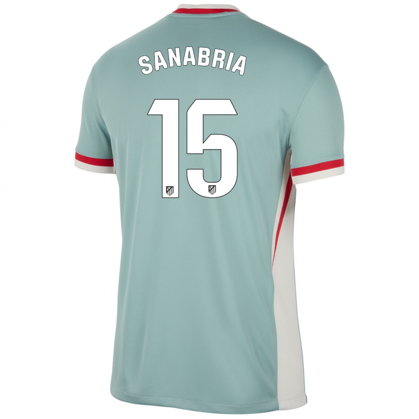 Mænd Juan Sanabria #15 Lys Beige Blå Udebane Spillertrøjer 2024/25 Trøje T-Shirt