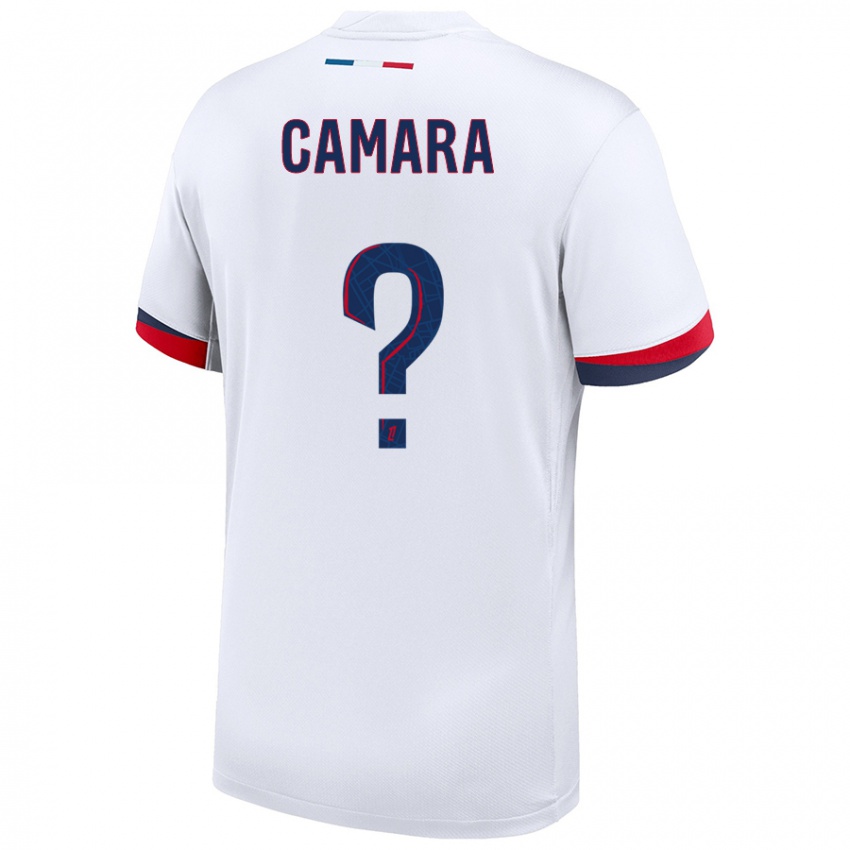 Mænd Oumar Camara #0 Hvid Blå Rød Udebane Spillertrøjer 2024/25 Trøje T-Shirt