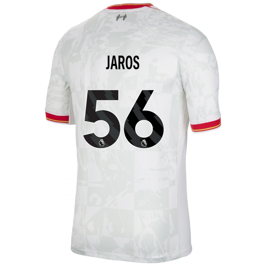 Mænd Vitezslav Jaros #56 Hvid Rød Sort Tredje Sæt Spillertrøjer 2024/25 Trøje T-Shirt