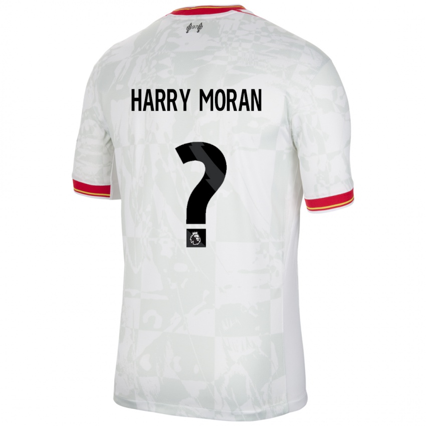 Mænd Harry Moran #0 Hvid Rød Sort Tredje Sæt Spillertrøjer 2024/25 Trøje T-Shirt