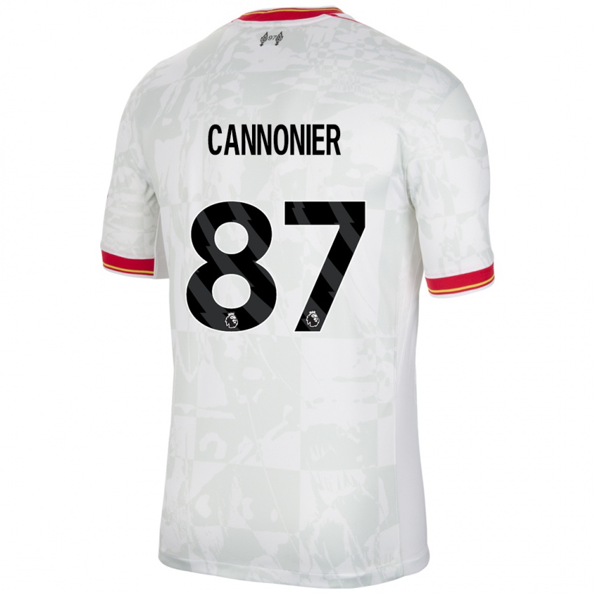 Mænd Oakley Cannonier #87 Hvid Rød Sort Tredje Sæt Spillertrøjer 2024/25 Trøje T-Shirt