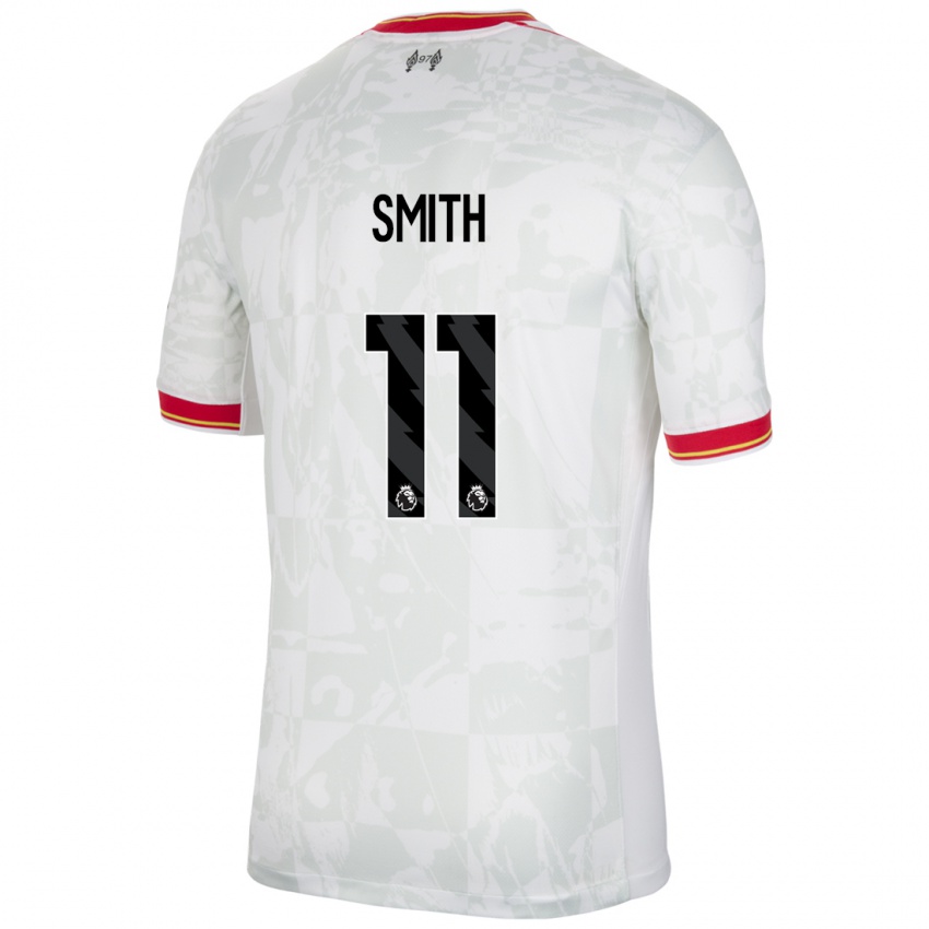 Mænd Olivia Smith #11 Hvid Rød Sort Tredje Sæt Spillertrøjer 2024/25 Trøje T-Shirt