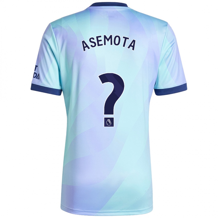 Mænd Owen Asemota #0 Aqua Tredje Sæt Spillertrøjer 2024/25 Trøje T-Shirt