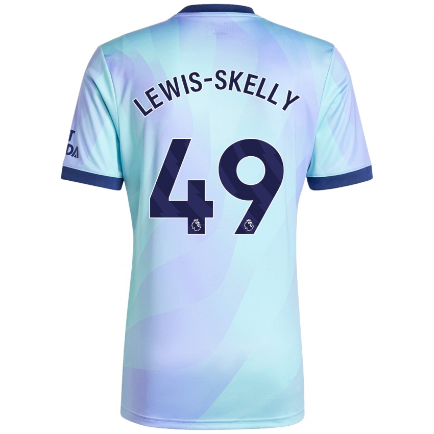 Mænd Myles Lewis-Skelly #49 Aqua Tredje Sæt Spillertrøjer 2024/25 Trøje T-Shirt