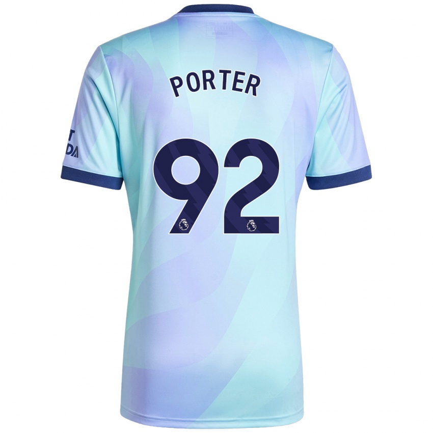 Mænd Jack Porter #92 Aqua Tredje Sæt Spillertrøjer 2024/25 Trøje T-Shirt