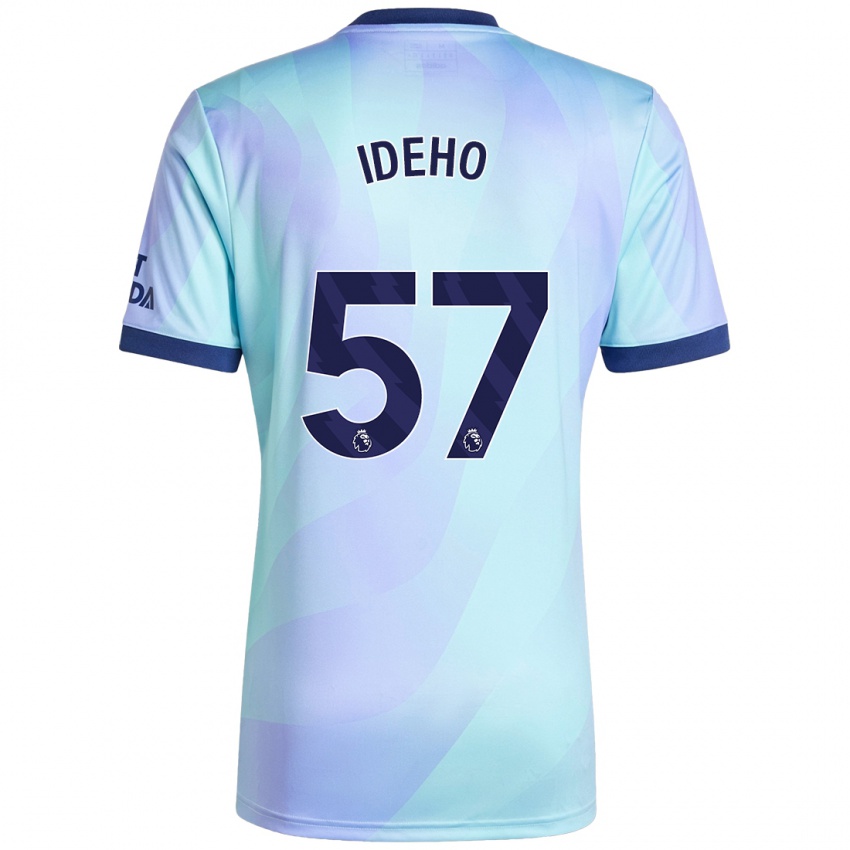 Mænd Joel Ideho #57 Aqua Tredje Sæt Spillertrøjer 2024/25 Trøje T-Shirt