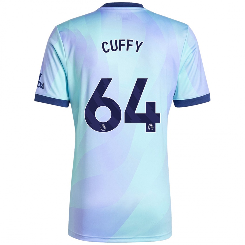 Mænd Brooke Norton Cuffy #64 Aqua Tredje Sæt Spillertrøjer 2024/25 Trøje T-Shirt