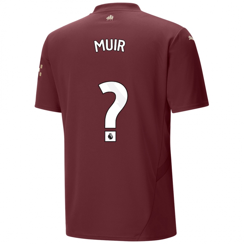 Mænd Ashton Muir #0 Rødbrun Tredje Sæt Spillertrøjer 2024/25 Trøje T-Shirt