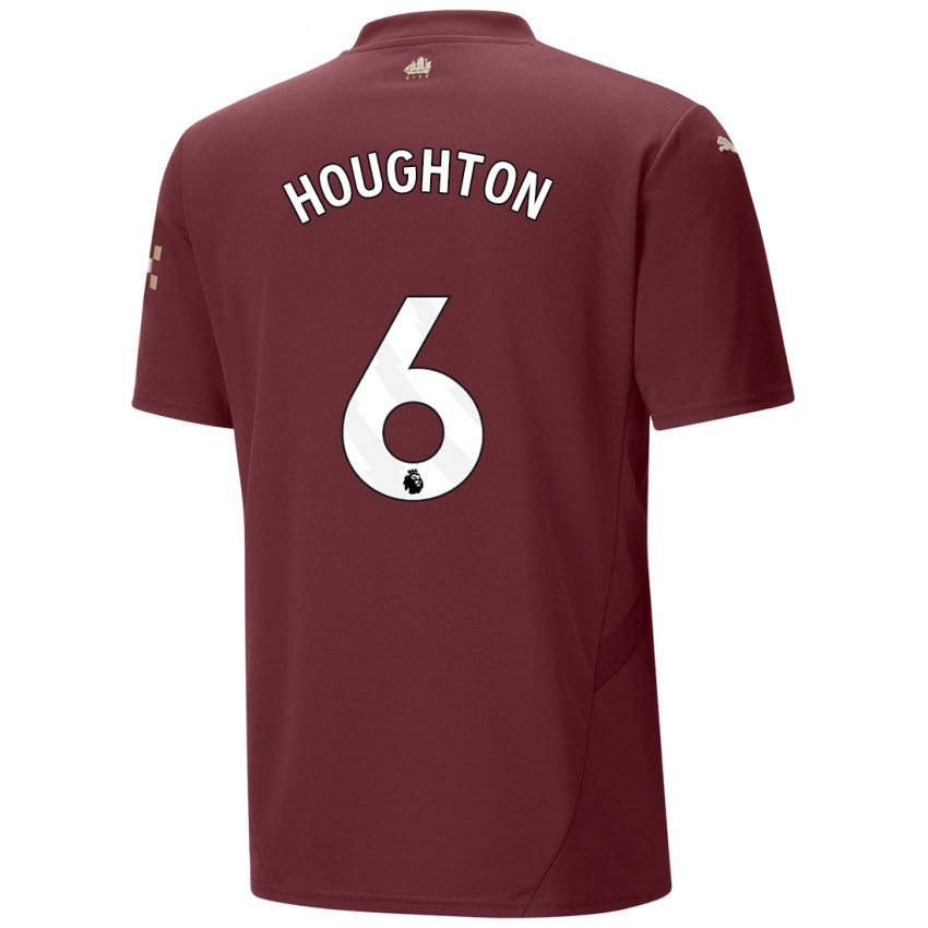 Mænd Steph Houghton #6 Rødbrun Tredje Sæt Spillertrøjer 2024/25 Trøje T-Shirt