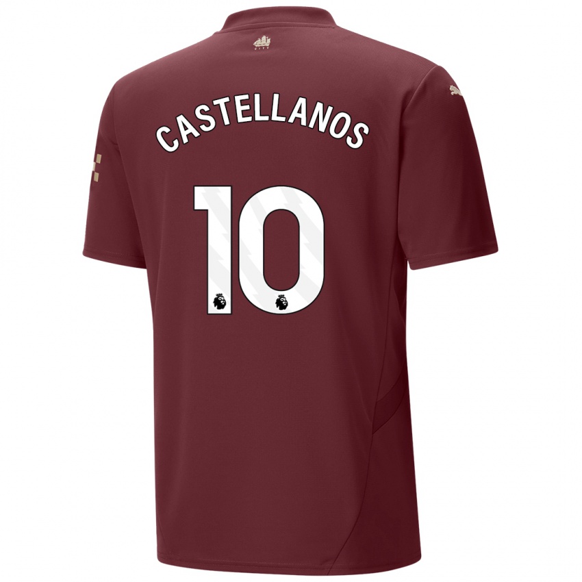 Mænd Deyna Castellanos #10 Rødbrun Tredje Sæt Spillertrøjer 2024/25 Trøje T-Shirt