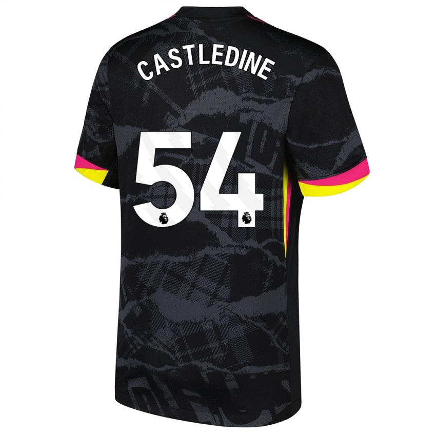 Mænd Leo Castledine #54 Sort Pink Tredje Sæt Spillertrøjer 2024/25 Trøje T-Shirt