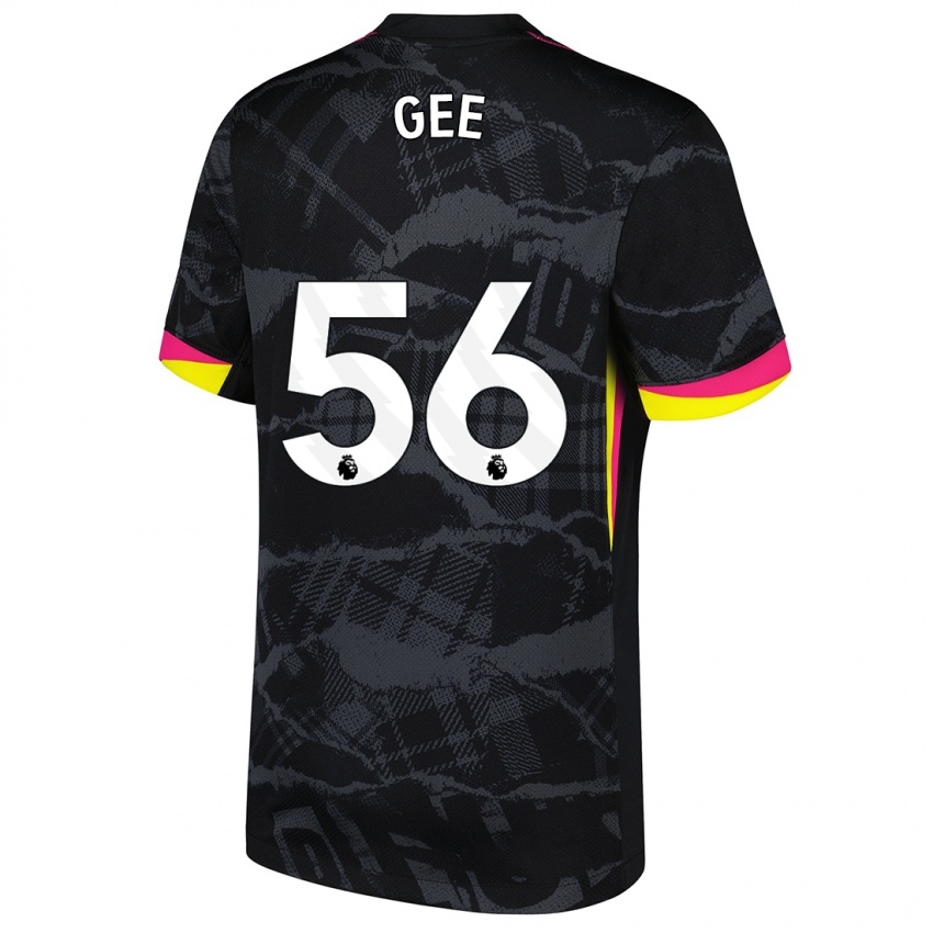 Mænd Billy Gee #56 Sort Pink Tredje Sæt Spillertrøjer 2024/25 Trøje T-Shirt