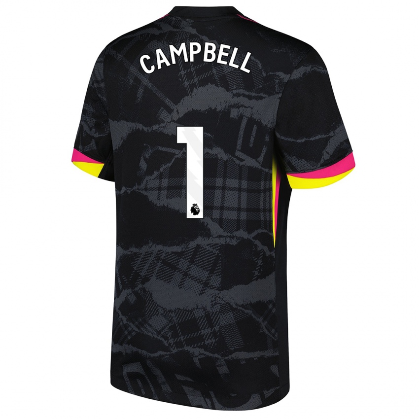 Mænd Luke Campbell #1 Sort Pink Tredje Sæt Spillertrøjer 2024/25 Trøje T-Shirt