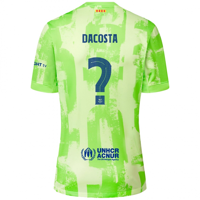 Mænd Raúl Dacosta #0 Lime Tredje Sæt Spillertrøjer 2024/25 Trøje T-Shirt