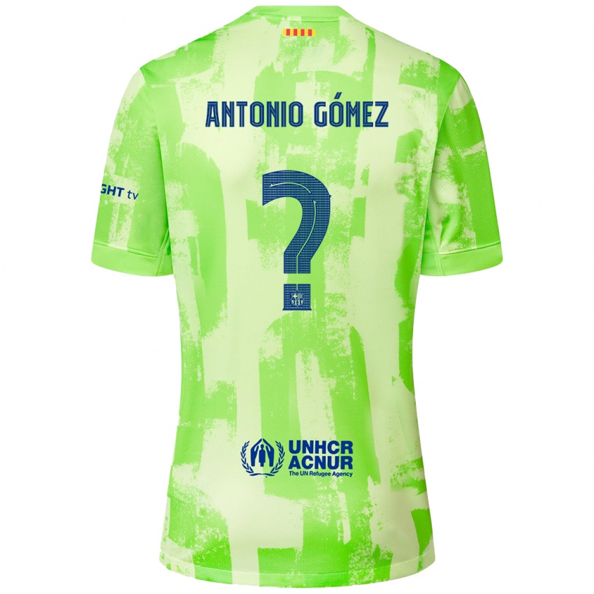 Mænd Antonio Gómez #0 Lime Tredje Sæt Spillertrøjer 2024/25 Trøje T-Shirt