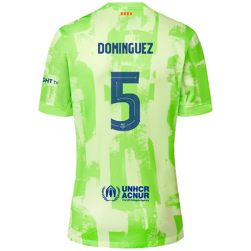 Mænd Sergi Dominguez #5 Lime Tredje Sæt Spillertrøjer 2024/25 Trøje T-Shirt