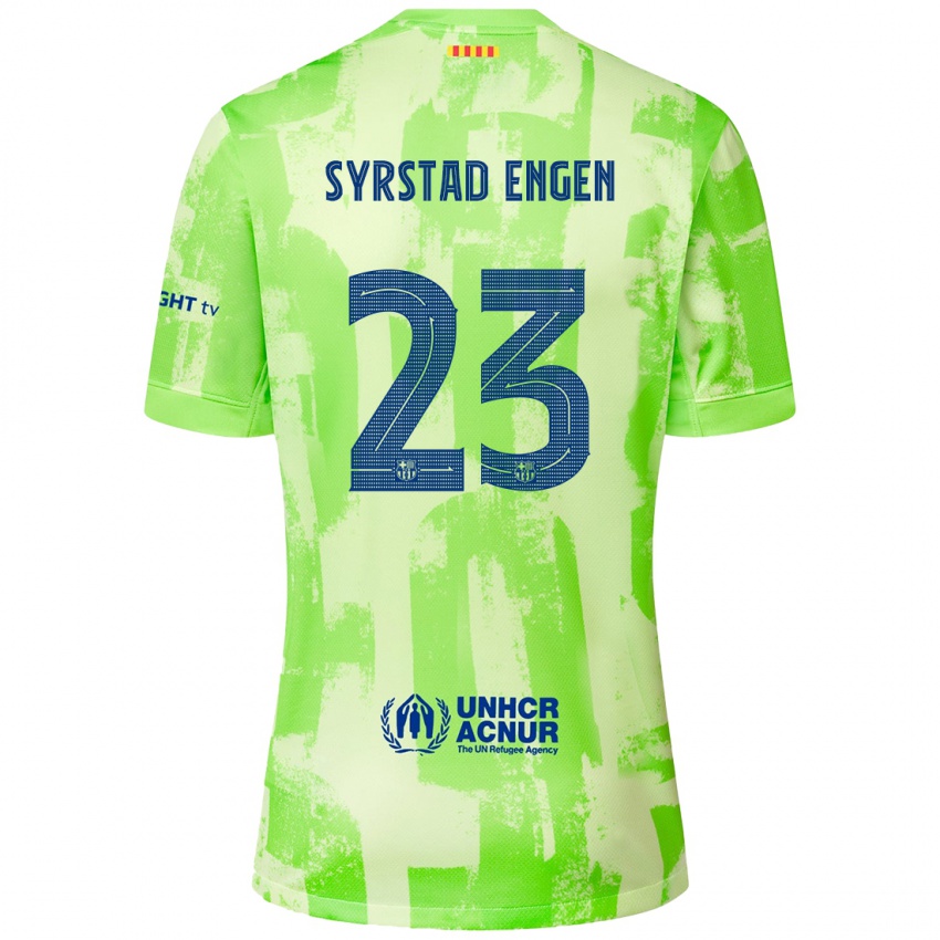 Mænd Ingrid Syrstad Engen #23 Lime Tredje Sæt Spillertrøjer 2024/25 Trøje T-Shirt