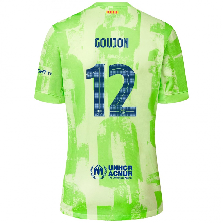 Mænd Iker Goujón #12 Lime Tredje Sæt Spillertrøjer 2024/25 Trøje T-Shirt