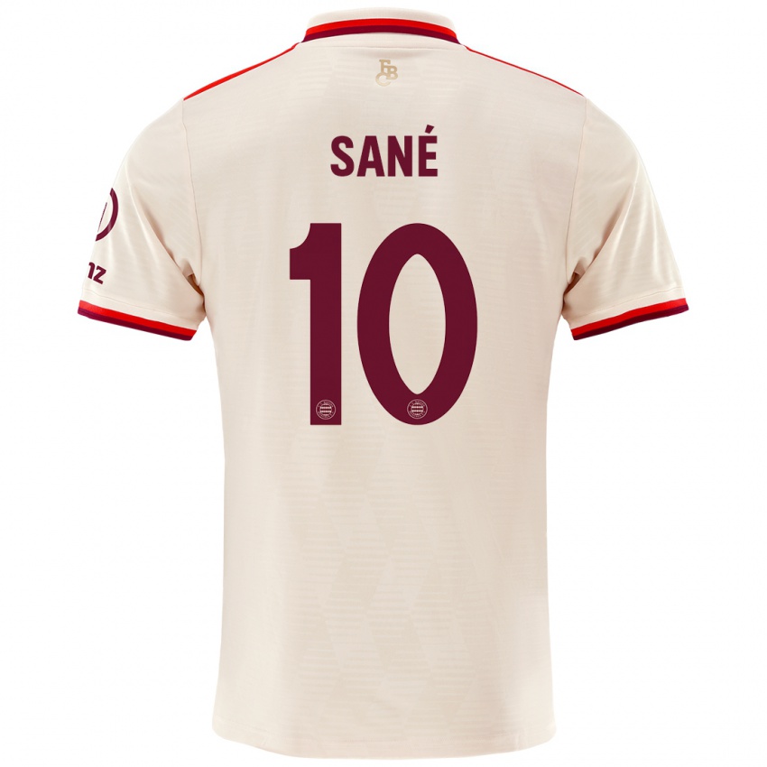 Mænd Leroy Sane #10 Linned Tredje Sæt Spillertrøjer 2024/25 Trøje T-Shirt