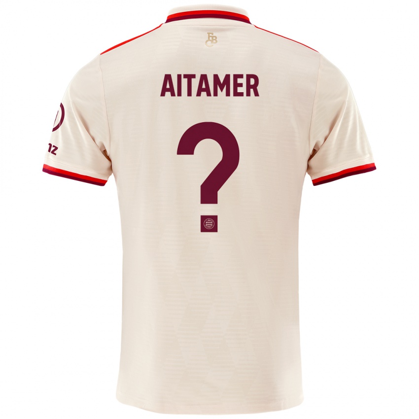 Mænd Younes Aitamer #0 Linned Tredje Sæt Spillertrøjer 2024/25 Trøje T-Shirt