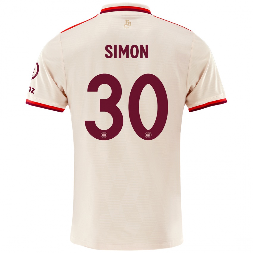 Mænd Carolin Simon #30 Linned Tredje Sæt Spillertrøjer 2024/25 Trøje T-Shirt