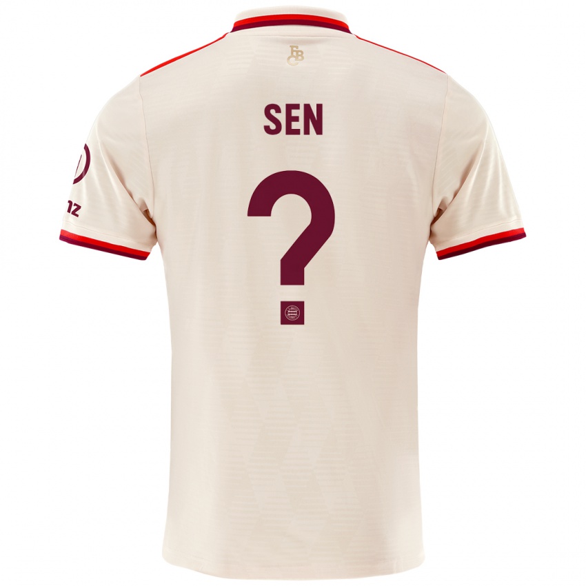 Mænd Salih Sen #0 Linned Tredje Sæt Spillertrøjer 2024/25 Trøje T-Shirt