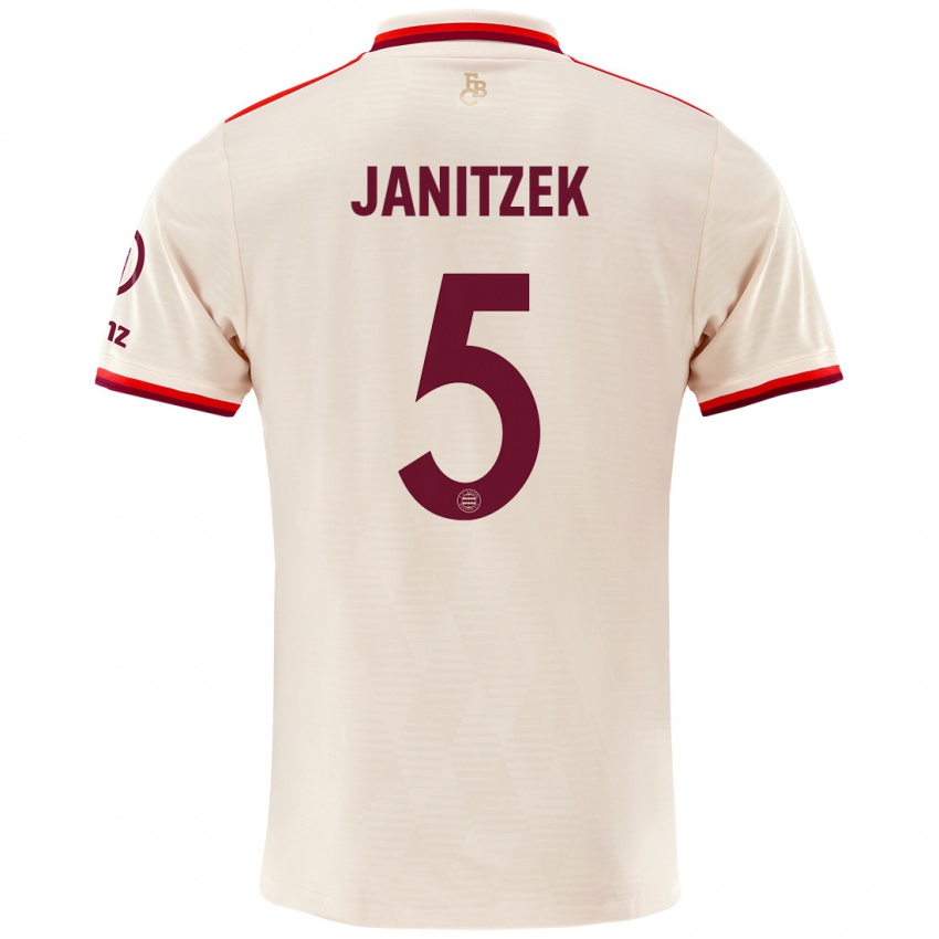 Mænd Justin Janitzek #5 Linned Tredje Sæt Spillertrøjer 2024/25 Trøje T-Shirt