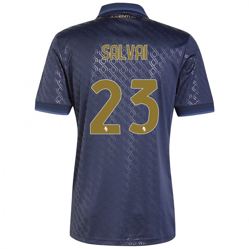 Mænd Cecilia Salvai #23 Marineblå Tredje Sæt Spillertrøjer 2024/25 Trøje T-Shirt