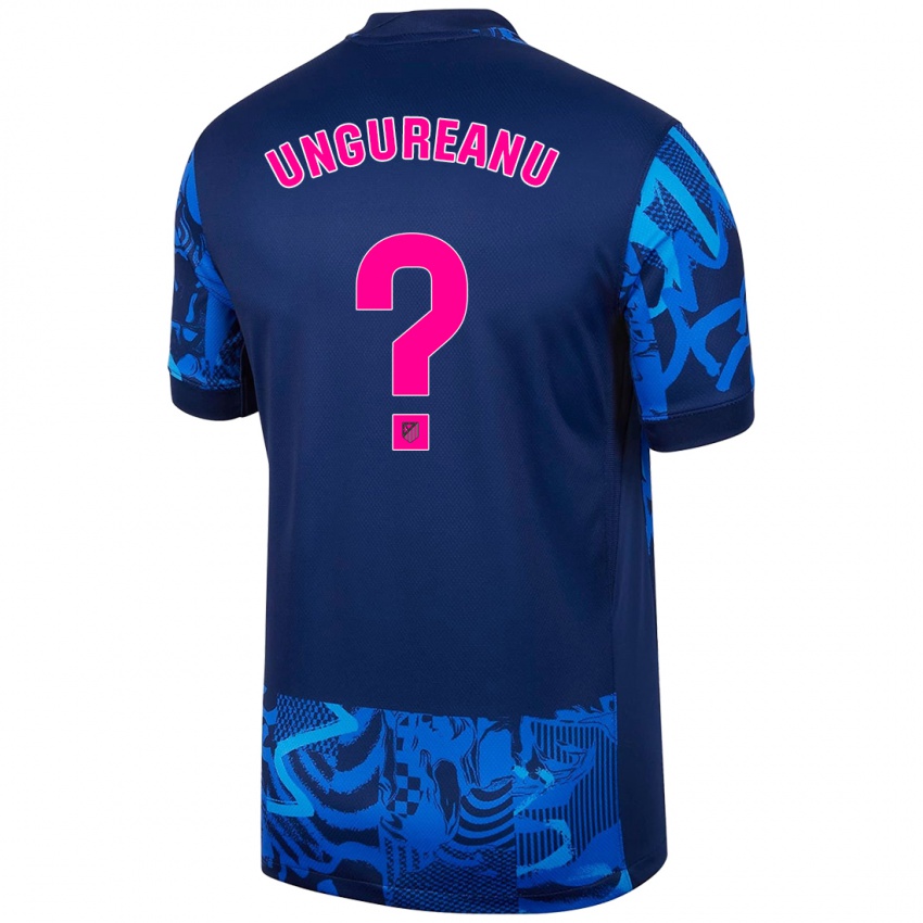 Mænd Bogdan Ungureanu #0 Kongeblå Tredje Sæt Spillertrøjer 2024/25 Trøje T-Shirt