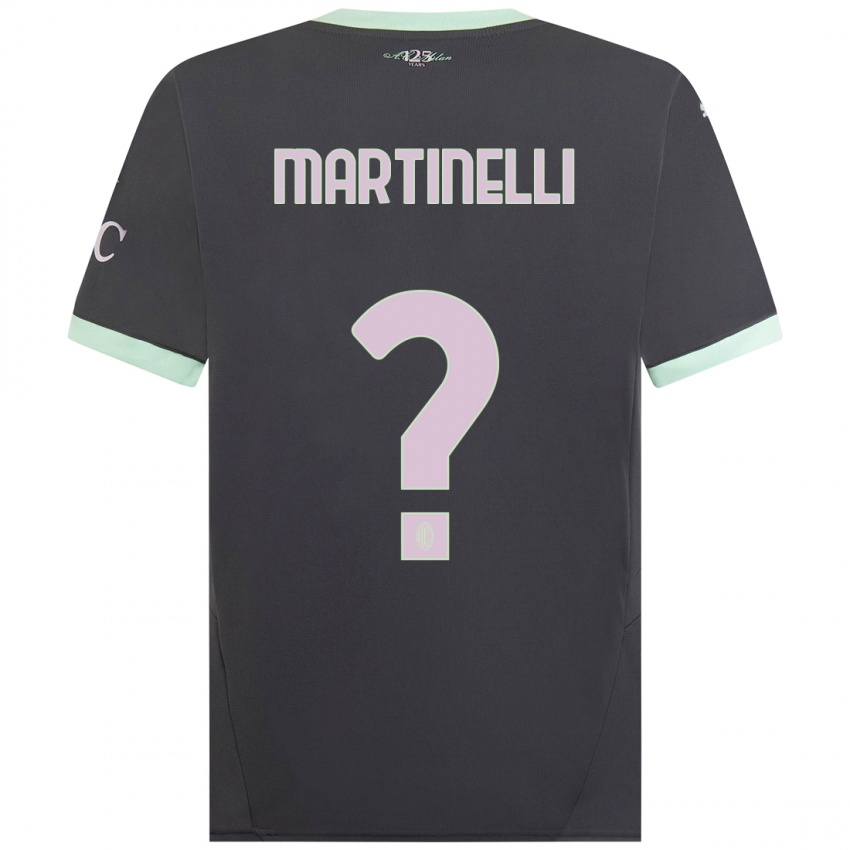 Mænd Riccardo Martinelli #0 Grå Tredje Sæt Spillertrøjer 2024/25 Trøje T-Shirt