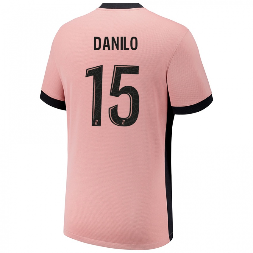 Mænd Danilo Pereira #15 Rust Lyserød Tredje Sæt Spillertrøjer 2024/25 Trøje T-Shirt