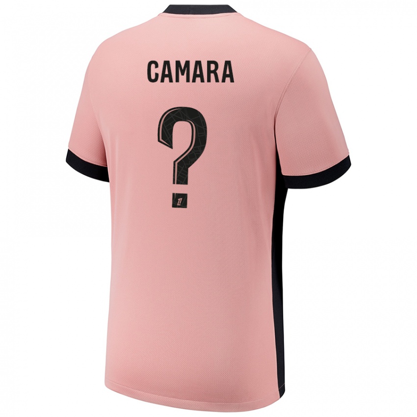 Mænd Oumar Camara #0 Rust Lyserød Tredje Sæt Spillertrøjer 2024/25 Trøje T-Shirt