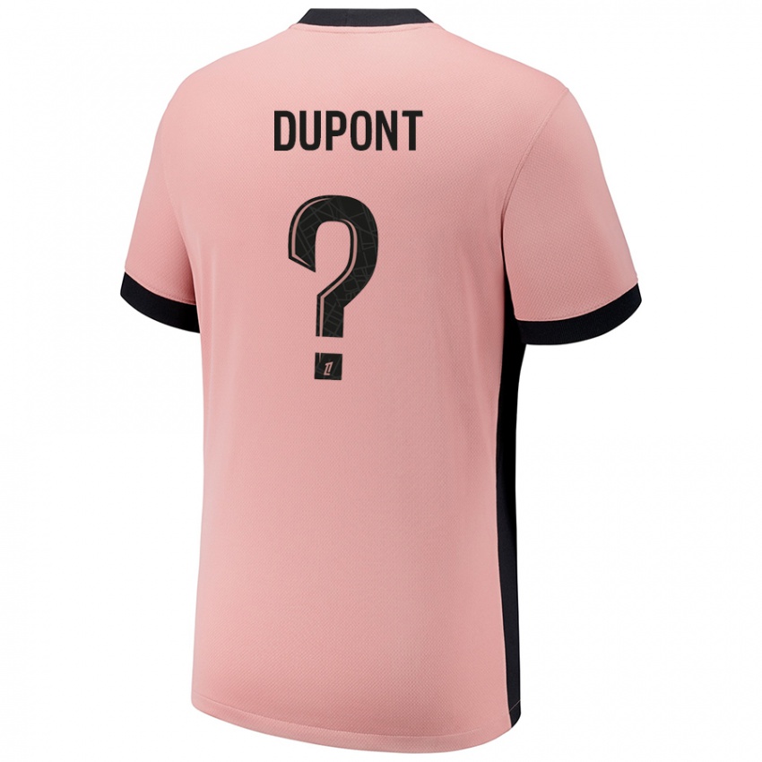 Mænd Raphaël Dupont #0 Rust Lyserød Tredje Sæt Spillertrøjer 2024/25 Trøje T-Shirt