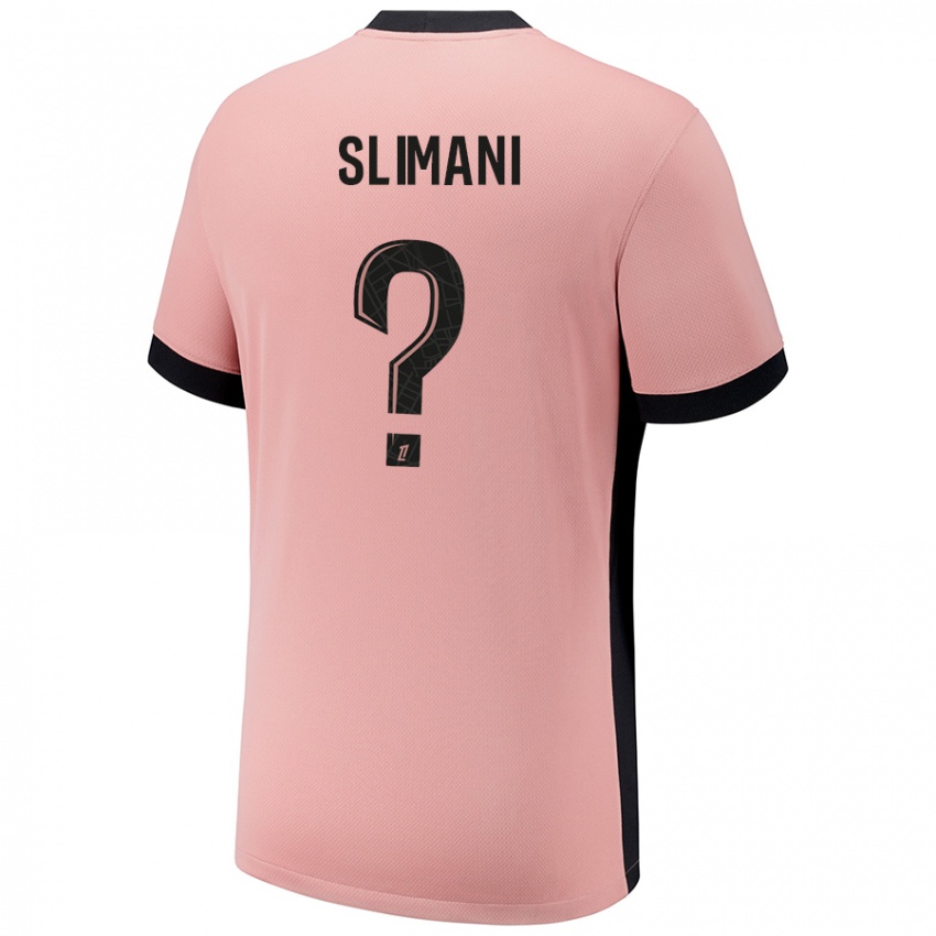 Mænd Yacine Slimani #0 Rust Lyserød Tredje Sæt Spillertrøjer 2024/25 Trøje T-Shirt