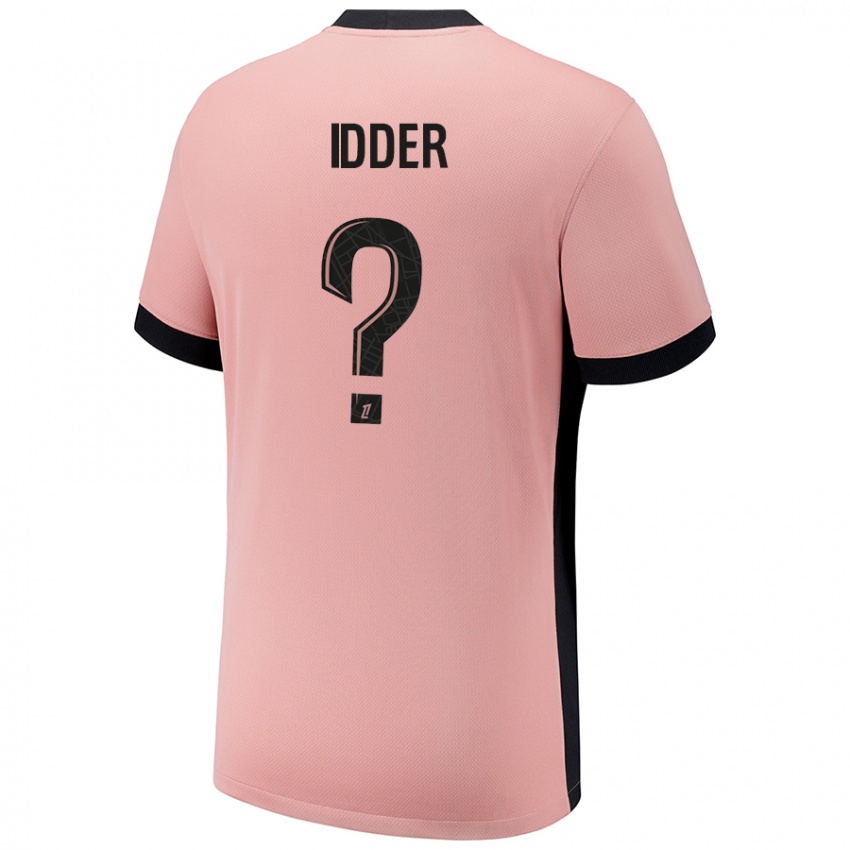 Mænd Younes Idder #0 Rust Lyserød Tredje Sæt Spillertrøjer 2024/25 Trøje T-Shirt