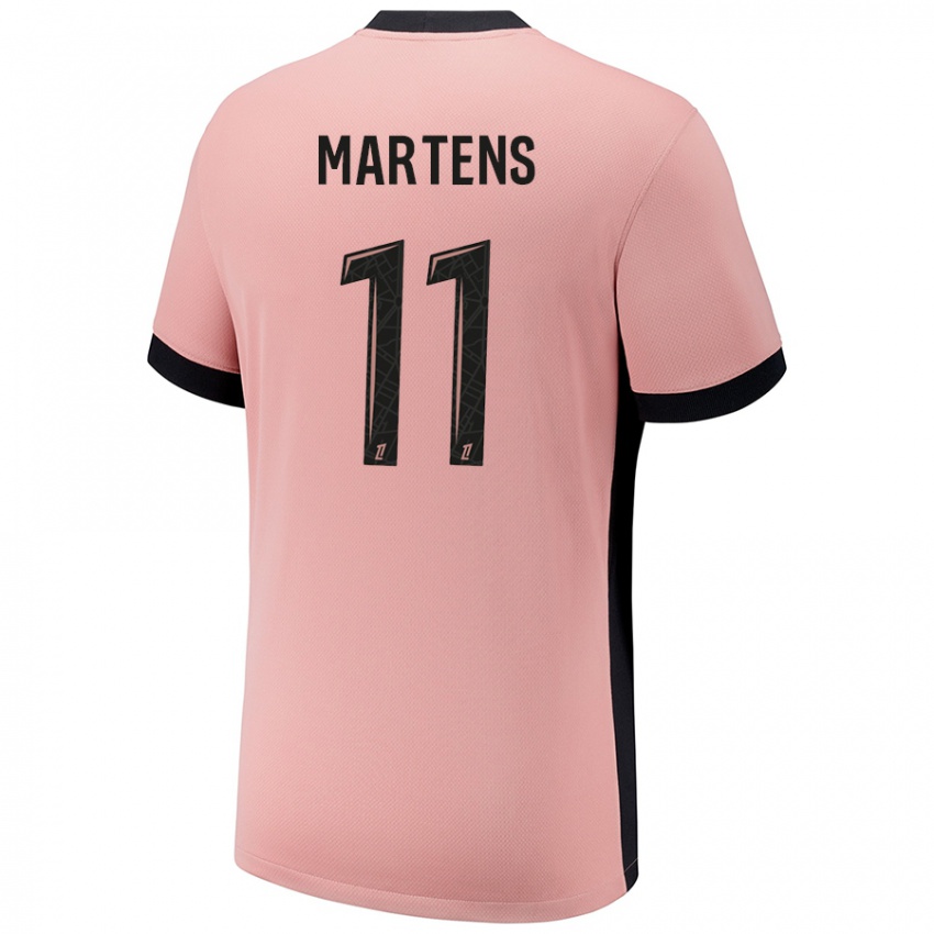 Mænd Lieke Martens #11 Rust Lyserød Tredje Sæt Spillertrøjer 2024/25 Trøje T-Shirt