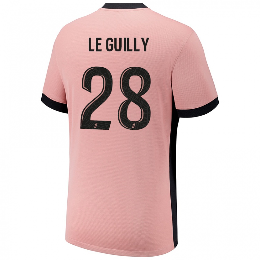 Mænd Jade Le Guilly #28 Rust Lyserød Tredje Sæt Spillertrøjer 2024/25 Trøje T-Shirt