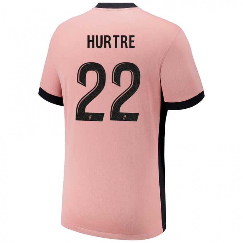 Mænd Oceane Hurtre #22 Rust Lyserød Tredje Sæt Spillertrøjer 2024/25 Trøje T-Shirt