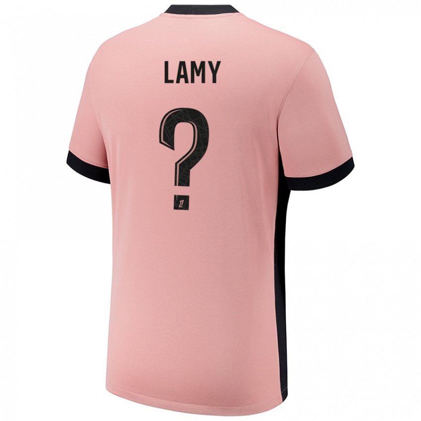 Mænd Hugo Lamy #0 Rust Lyserød Tredje Sæt Spillertrøjer 2024/25 Trøje T-Shirt