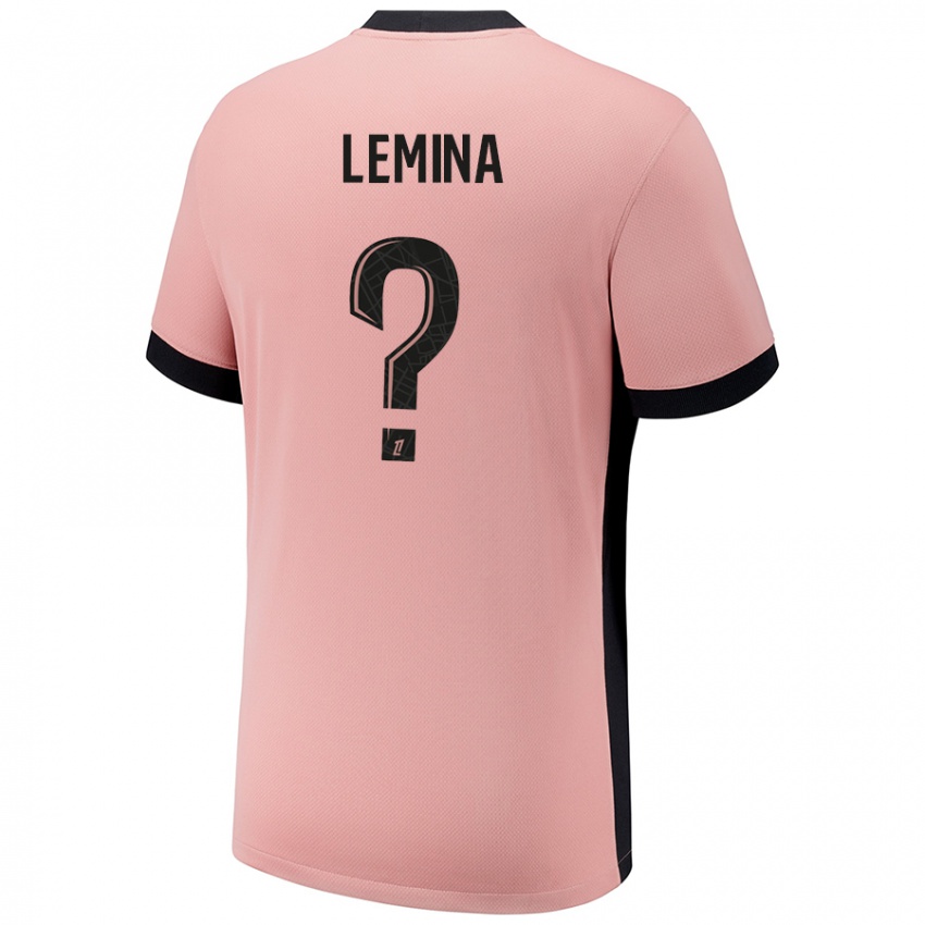 Mænd Noha Lemina #0 Rust Lyserød Tredje Sæt Spillertrøjer 2024/25 Trøje T-Shirt