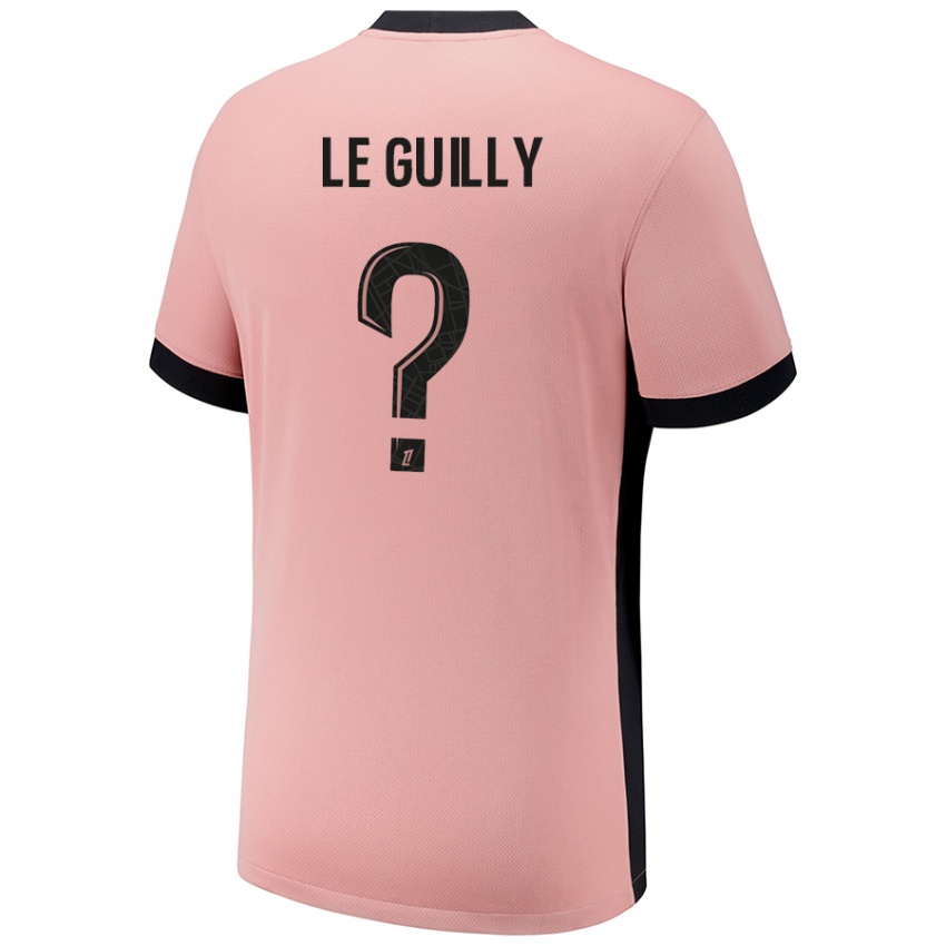 Mænd Eden Le Guilly #0 Rust Lyserød Tredje Sæt Spillertrøjer 2024/25 Trøje T-Shirt