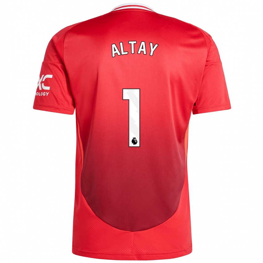 Kvinder Altay Bayindir #1 Lyse Rødt Hjemmebane Spillertrøjer 2024/25 Trøje T-Shirt