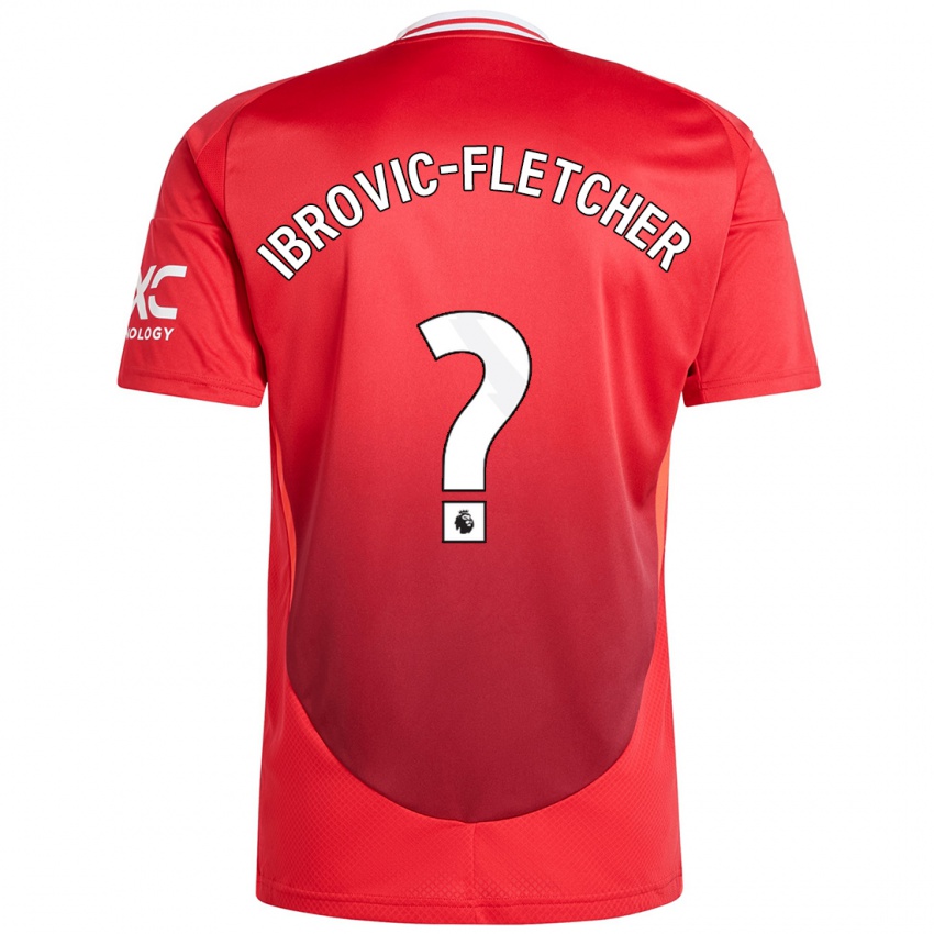 Kvinder Edward Ibrovic-Fletcher #0 Lyse Rødt Hjemmebane Spillertrøjer 2024/25 Trøje T-Shirt