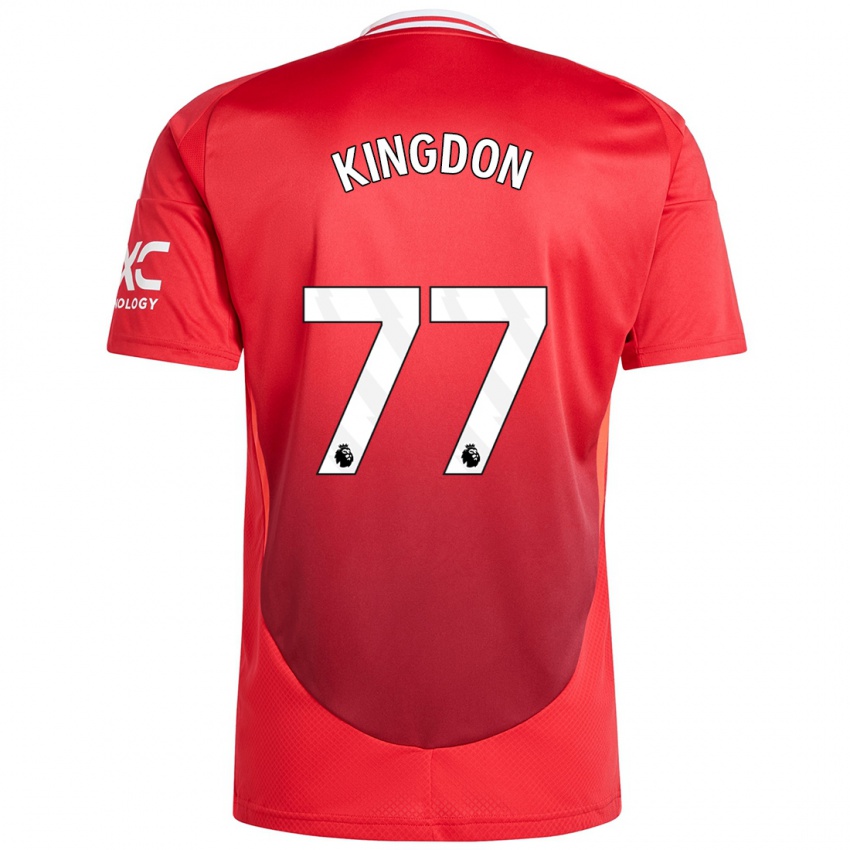 Kvinder Jack Kingdon #77 Lyse Rødt Hjemmebane Spillertrøjer 2024/25 Trøje T-Shirt