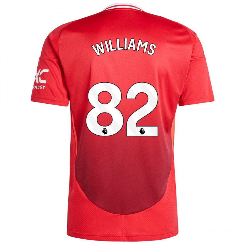 Kvinder Ethan Williams #82 Lyse Rødt Hjemmebane Spillertrøjer 2024/25 Trøje T-Shirt