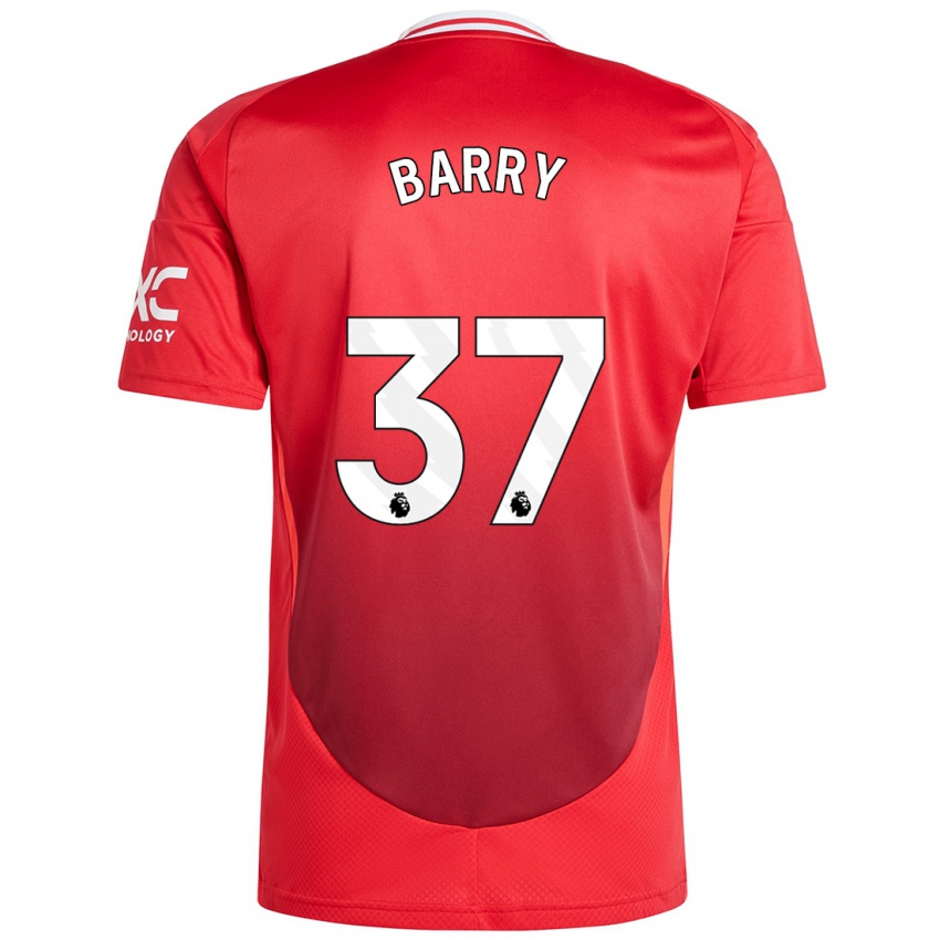 Kvinder Keira Barry #37 Lyse Rødt Hjemmebane Spillertrøjer 2024/25 Trøje T-Shirt