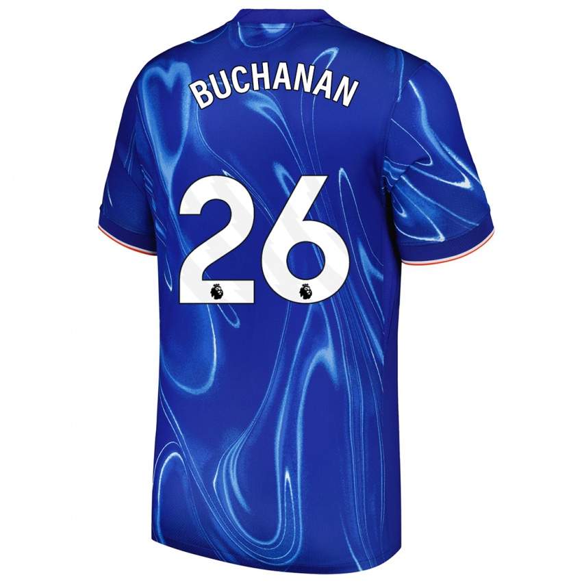 Kvinder Kadeisha Buchanan #26 Blå Hvid Hjemmebane Spillertrøjer 2024/25 Trøje T-Shirt