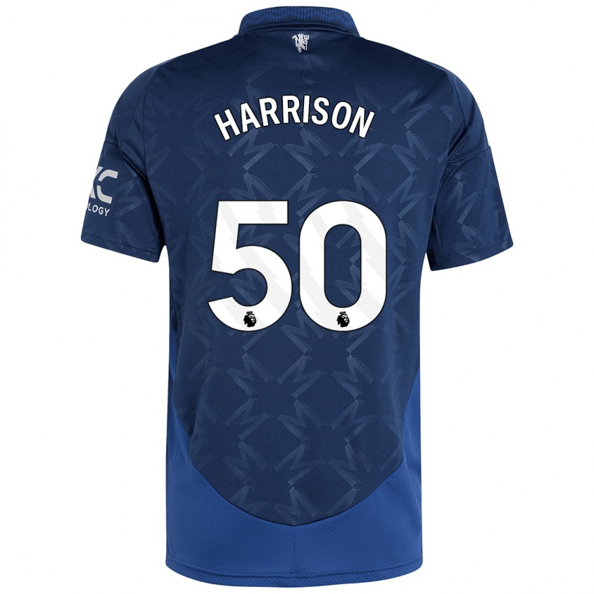 Kvinder Elyh Harrison #50 Indigo Udebane Spillertrøjer 2024/25 Trøje T-Shirt